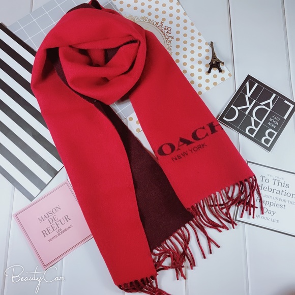 Authentic Coach wool scarf - Picture 3 of 3